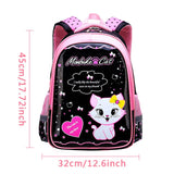 Kit 3 Pçs Mochila Escolar Gatinha Marie