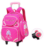 Kit Mochila e Estojo Escolar De Rodinha