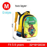 Mochila Escolar 3D Homem De Ferro Homem Aranha Capitão América Minecraft .