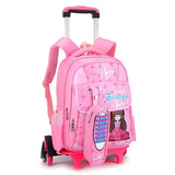 Kit Mochila De Carrinho E Estojo Escolar Feminino