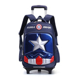 Mochila Escolar Masculina Carrinho 2 e 6 Rodas .