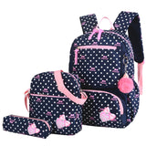 Kit Mochila 3 Pçs  E Pompom Escolar Juvenil .