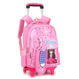 Kit Mochila De Carrinho E Estojo Escolar Feminino