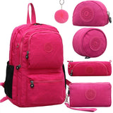 Kit Mochila Escolar ACEPERCH  Nylon Com 5 Peças