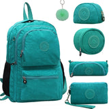 Kit Mochila Escolar ACEPERCH  Nylon Com 5 Peças