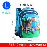 Mochila Escolar 3D Homem De Ferro Homem Aranha Capitão América Minecraft .