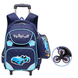 Kit Mochila e Estojo Escolar De Rodinha