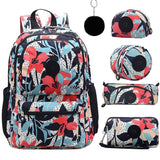 Kit Mochila Escolar ACEPERCH  Nylon Com 5 Peças