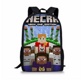 Mochila Minecraft Kit 3 Pças Poliester