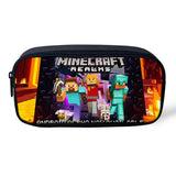 Mochila Minecraft Kit 3 Pças Poliester