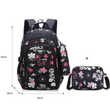 Kit 3 Pçs Mochila Floral Escolar , Super Reforçada.