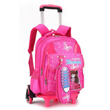 Kit Mochila De Carrinho E Estojo Escolar Feminino