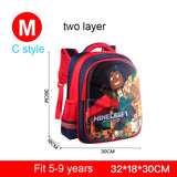 Mochila Escolar 3D Homem De Ferro Homem Aranha Capitão América Minecraft .