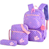 Kit Mochila 3 Pçs  E Pompom Escolar Juvenil .