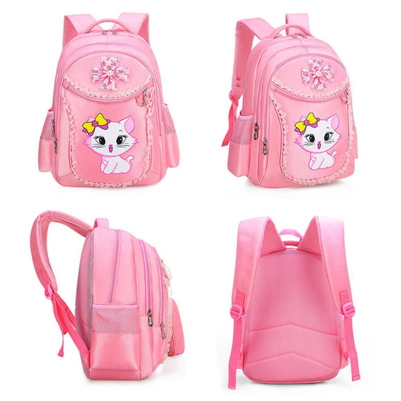 Kit 3 Pçs Mochila Escolar Gatinha Marie