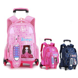 Kit Mochila De Carrinho E Estojo Escolar Feminino