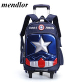 Mochila Escolar Masculina Carrinho 2 e 6 Rodas .