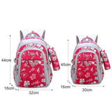 Kit 3 Pçs Mochila Floral Escolar , Super Reforçada.