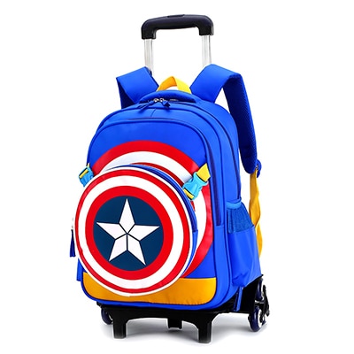 Mochila Escolar De Carrinho Capitão América